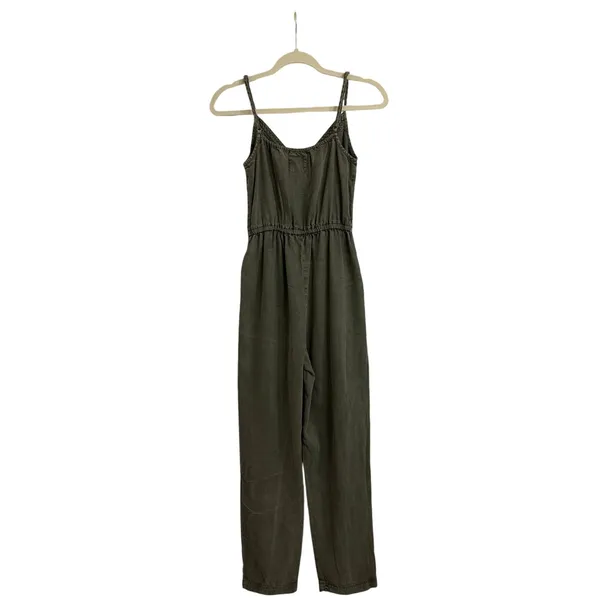 Abercrombie & Fitch One Piece Jumpsuit Army Green Romper Size Women's XS - Image 2