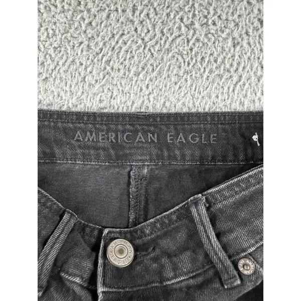 American Eagle‎ Skirt Women 6 High Rise A Line Button Front Denim - Image 6