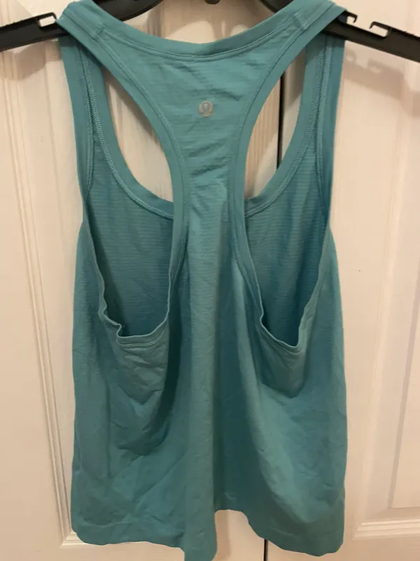 Lululemon Teal Swiftly Tech Racerback Tank Race Length - Image 2