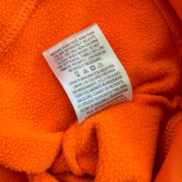 RUSSEL ATHLETIC blaze orange hoodie, size M - Image 10