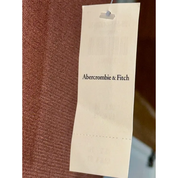 NWT Abercrombie & Fitch Rust Brown Sleeveless Sweater Mini Dress Womens Size XS - Image 6