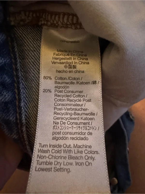 Madewell Light Blue Denim Jeans with Fair Trade Tag - Image 5