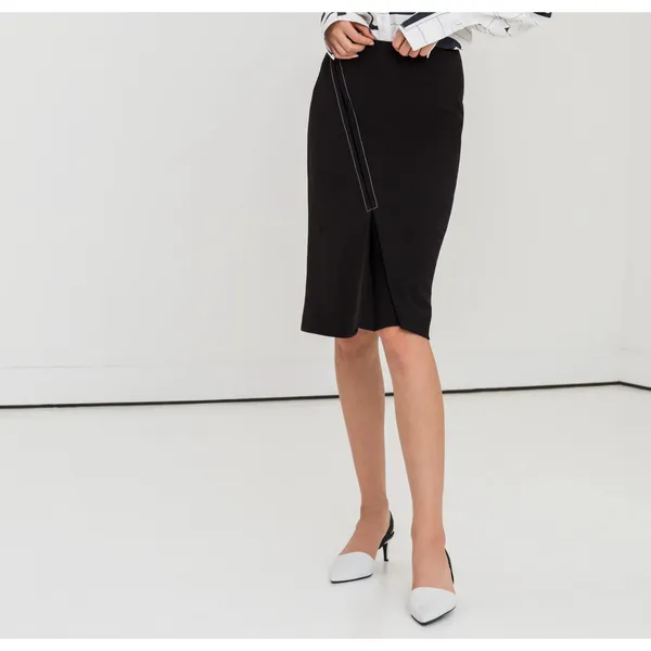 Jeffrey Dodd Women’s Skirt Size 4 Black Career‎ Office - Image 2