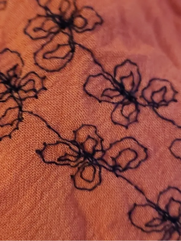 Free People Intimately Meadows of Medallion coral embroidered slip dress - Image 10