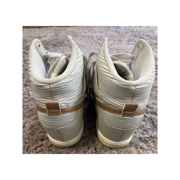 Nike Dunk Sky Hi Light Bone Red Bronze Wedge Sneakers Womens 7.5 - Image 4