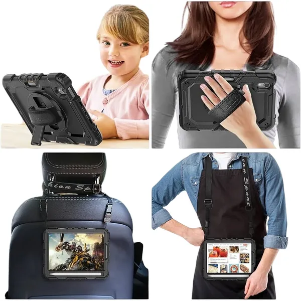 IPAD Mini Case Seymac Screen Protector Pencil Holder Black - Image 6