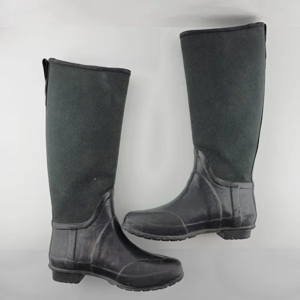 Hunter Boots‎ Womens 37/5 Lady N Black Rubber Rain Boots Original - Image 11