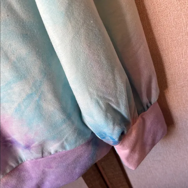 FINAL MARKDOWN Pastel Tie-Dye Women's Hoodie medium - Image 3