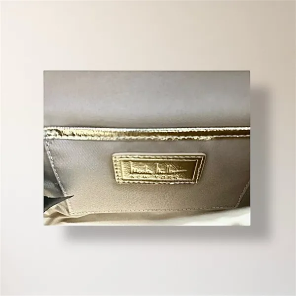 New Nicole‎ Miller Gold Sequin Shoulder Bag Clutch Evening Purse Holiday Party - Image 11