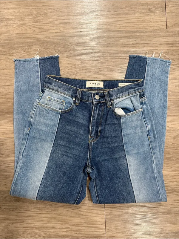 PACSUN Two-Tone Blue High-Rise Women’s Jeans Size 25 - Image 3