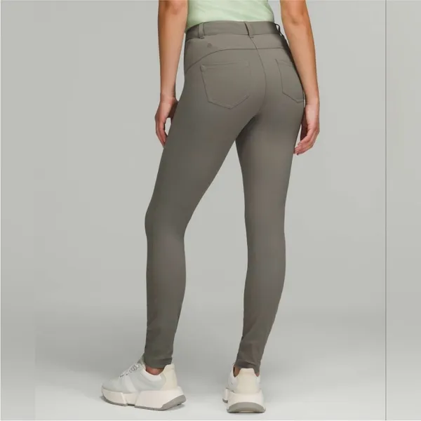 Lululemon City Sleek Slim-Fit 5 Pocket HR Pant Size‎ 32 Grey Sage - Image 4