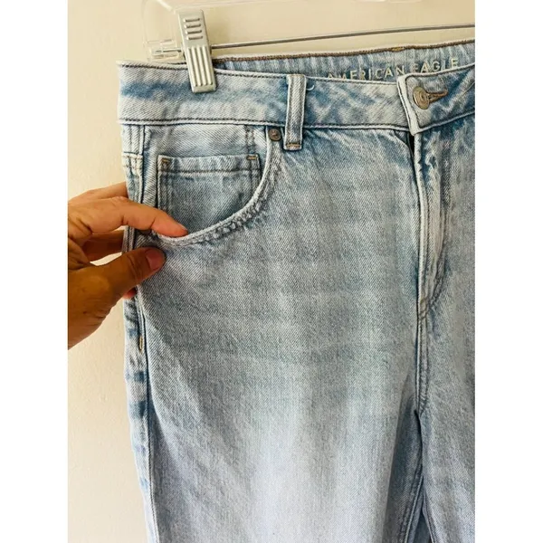 American Eagle Sz 10 Strigid Mom Jeans high rise denim Pants - Image 2