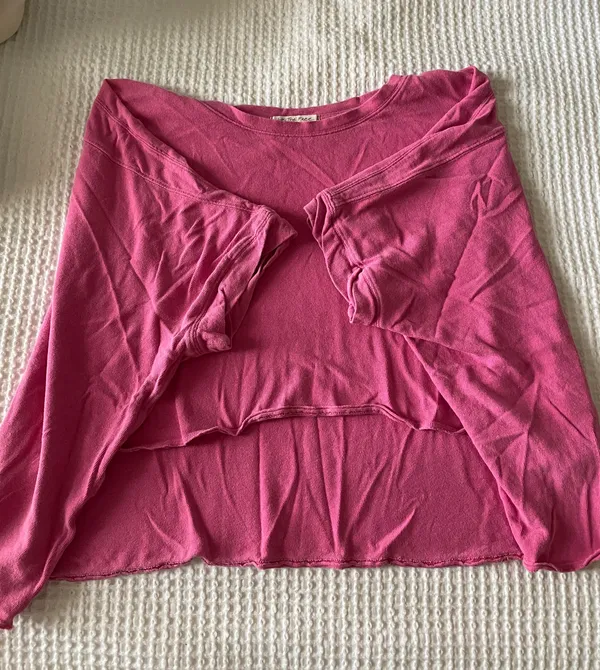 Free People We The CC Free Oversized Tee Pink Small - Image 2