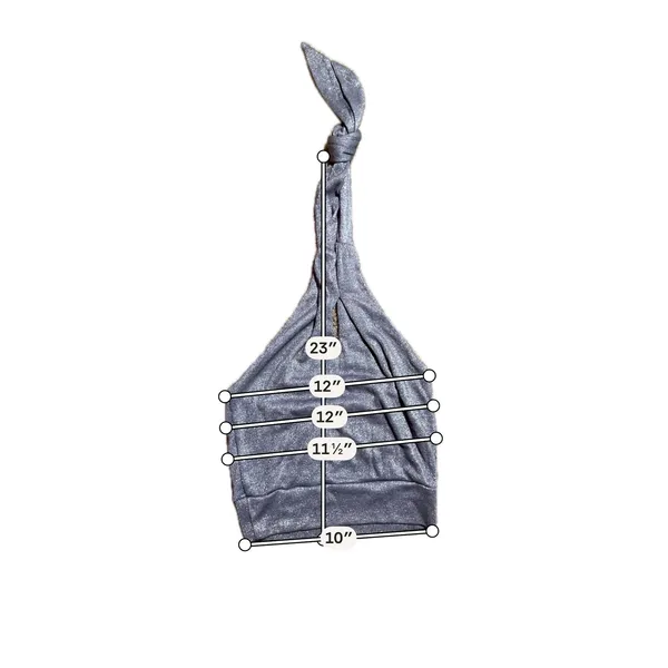 Metallic Silver Halter Neck Crop Top Knotted Keyhole Shimmer Backless Festival - Image 3
