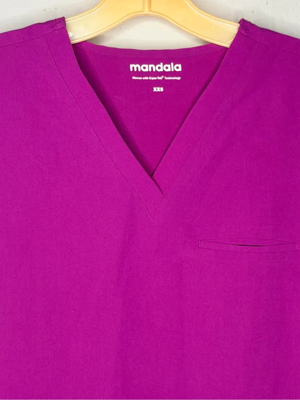 Mandala Scrub Shirt Size XXS - Image 2