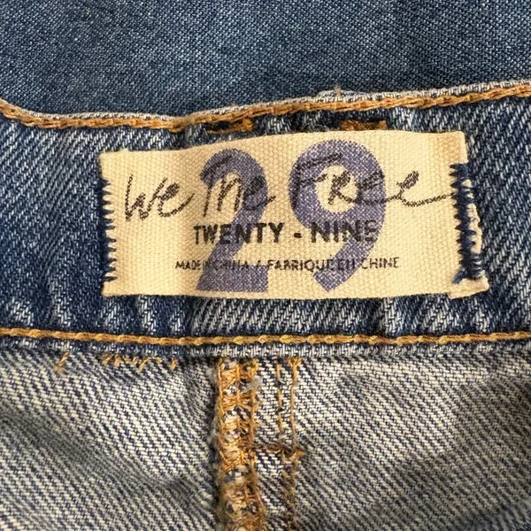 We The Free mini blue denim skirt 29 M - Image 4