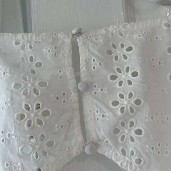 Free People Mockingbird White Eyelet Tiered Maxi Dress - Image 15