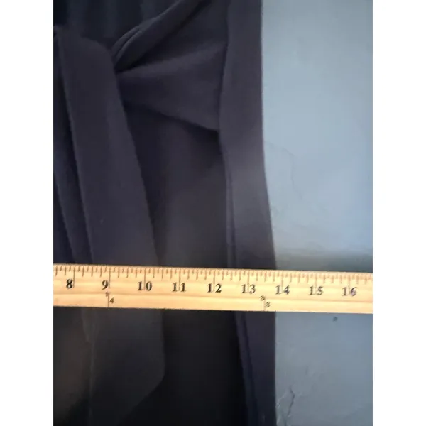 Papaya Womens Black‎ High Waisted Wide Leg Tie Waist Trousers Pants Office Siren - Image 6