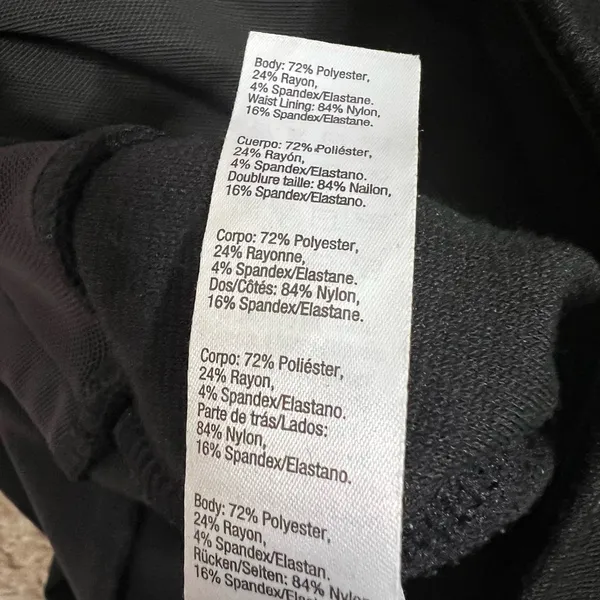 Red Hot by Spanx Ponte Shaping Leggings Small Women’s Black - Image 5