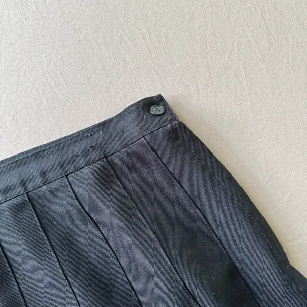pleated school uniform midi skirt Black Size 36 - Image 6