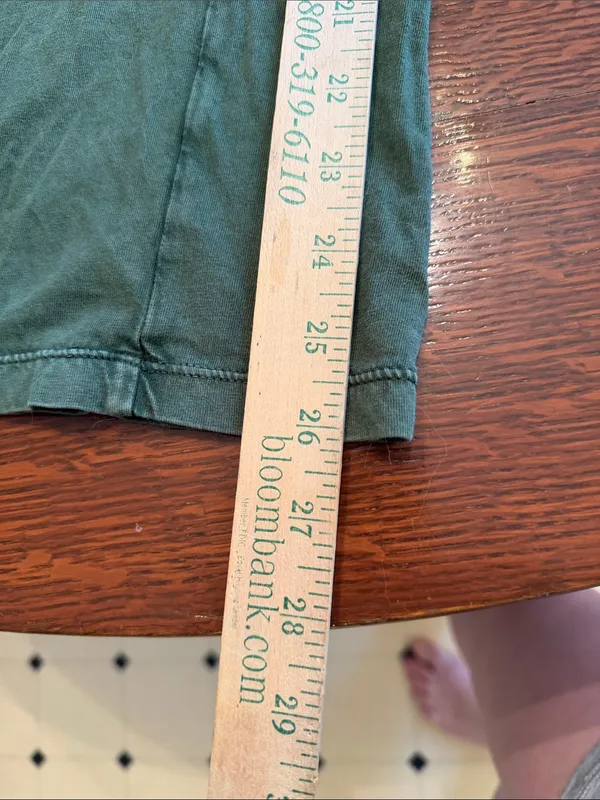 Daily Practice Anthropologie Green 100% Cotton Pants Size Medium - Image 8
