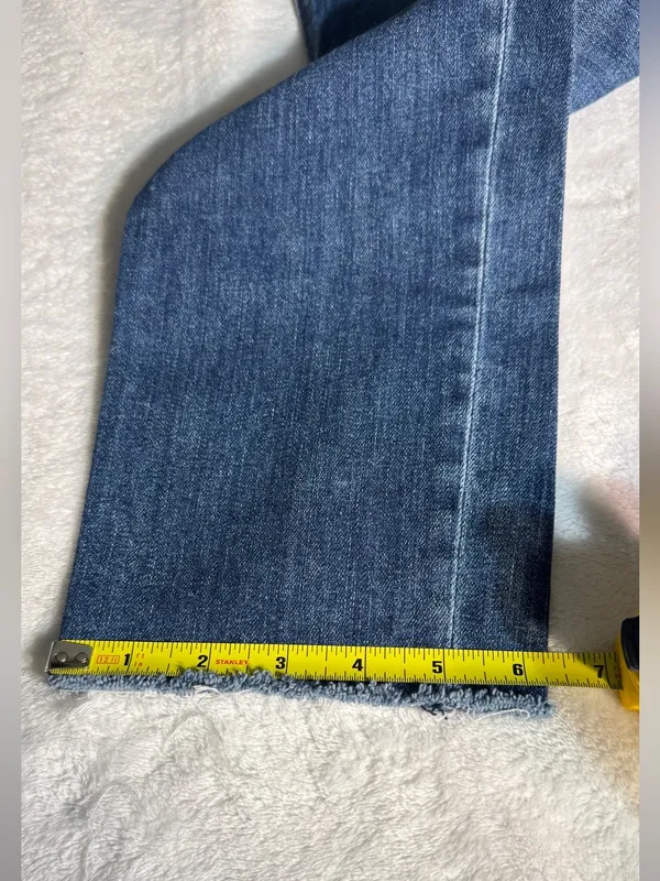rag & bone Women's Blue Straight Leg Jeans - Image 4