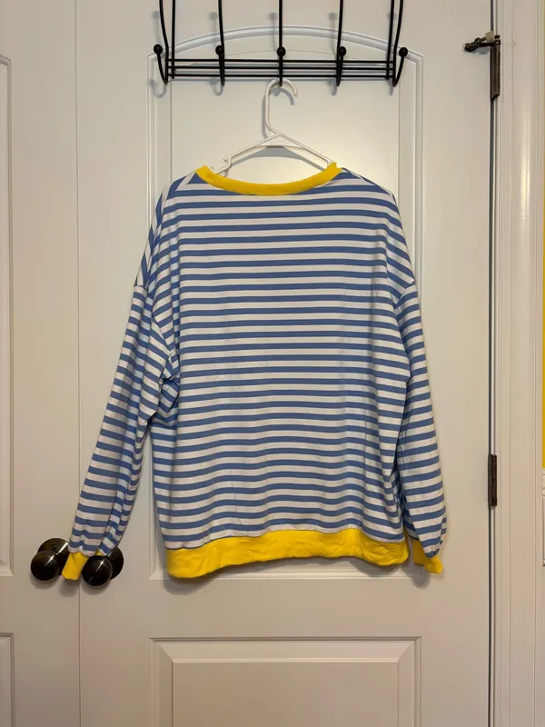 striped sweater Blue Size L - Image 2