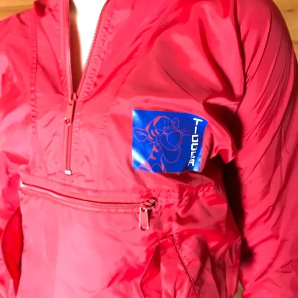 Red Disney Tigger Hood Windbreaker Graphic Jacket - Image 3