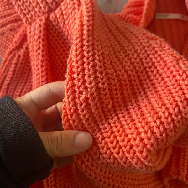 Free People Salmon Pink Sweater - Image 5