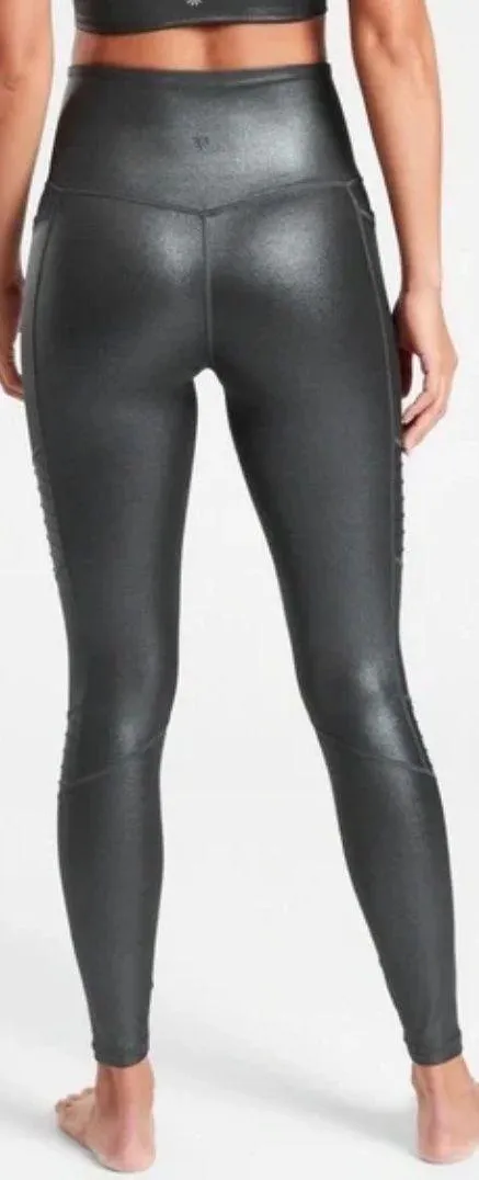 Athleta Inclination Moto Shimmer Tight In Powervita Sm - Image 2