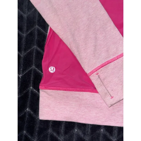 Lululemon Women's Voyage Pullover‎ Heathered Pink Size 4 - Image 4