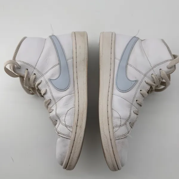 Nike‎ Court Royale 2 Mid Shoes Womens Sz 7.5 White Blue Sneakers - Image 10