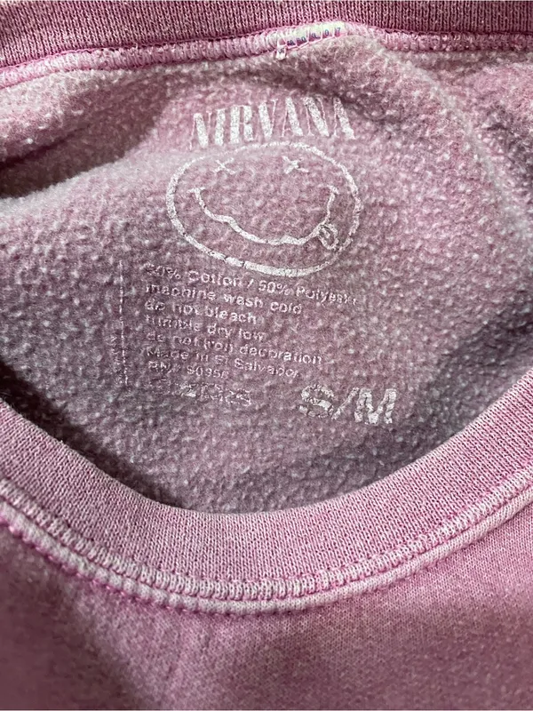 Urban Outfitter Nirvana Smile Oversized Sweatshirt Sz-Small Medium - Image 4