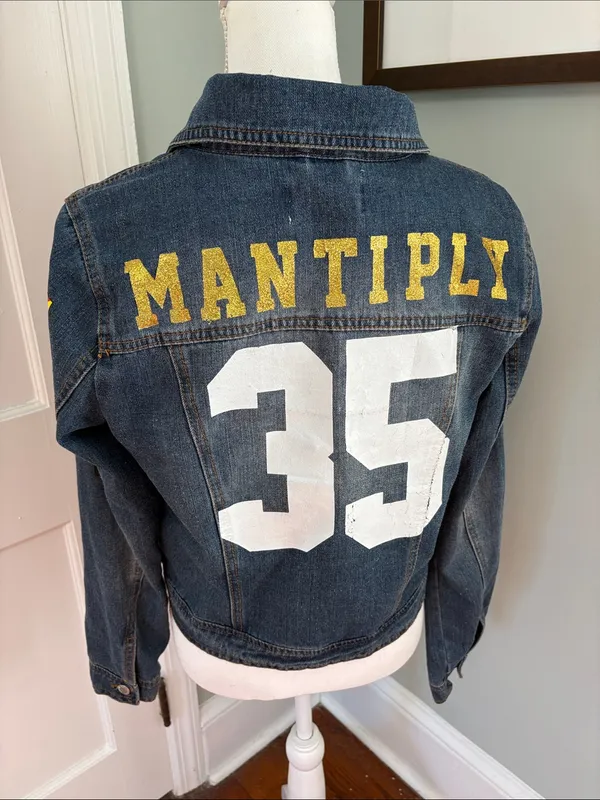 Tiny Turnip Arizona Diamondbacks Denim Jacket Baseball Size Large Blue - Image 3