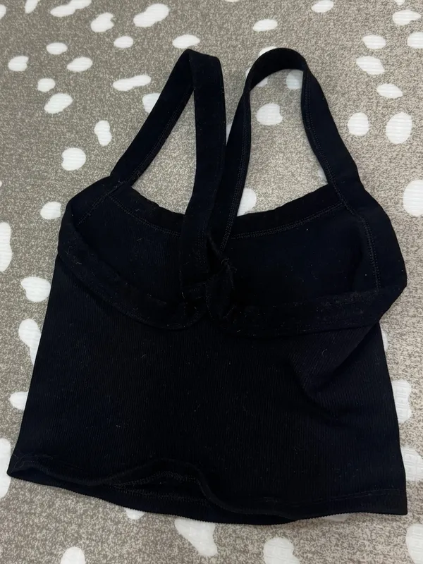 FP Movement All Clear ribbed cami tank top cropped logo scoop neck free people - Image 4