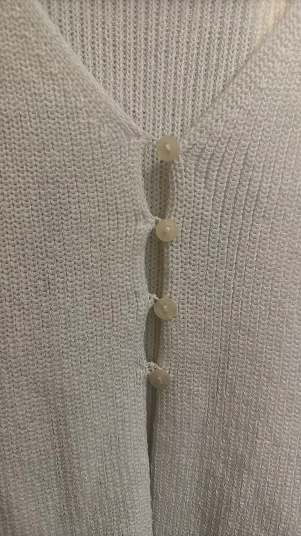 Knit Button Down Tank Top - Image 2