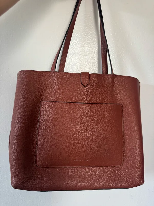 Rebecca Minkoff Megan Large Leather Tote Bag Brown - Image 2