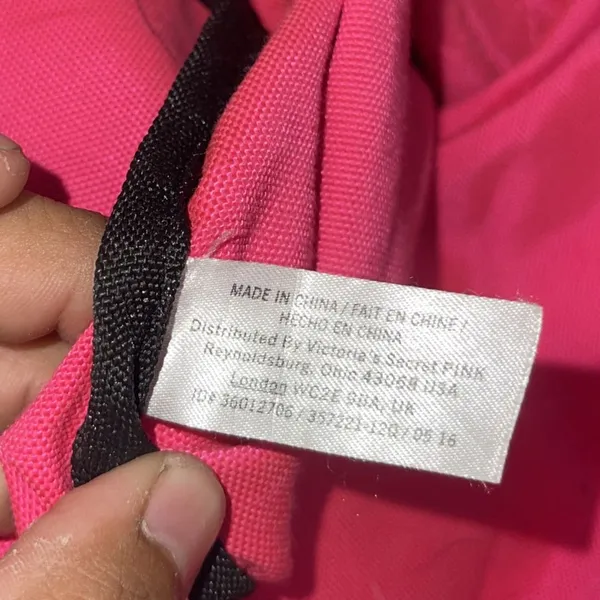 Victoria's Secret PINK Nylon Canvas Tote Bag Y2K Travel Carry On Weekender - Image 7