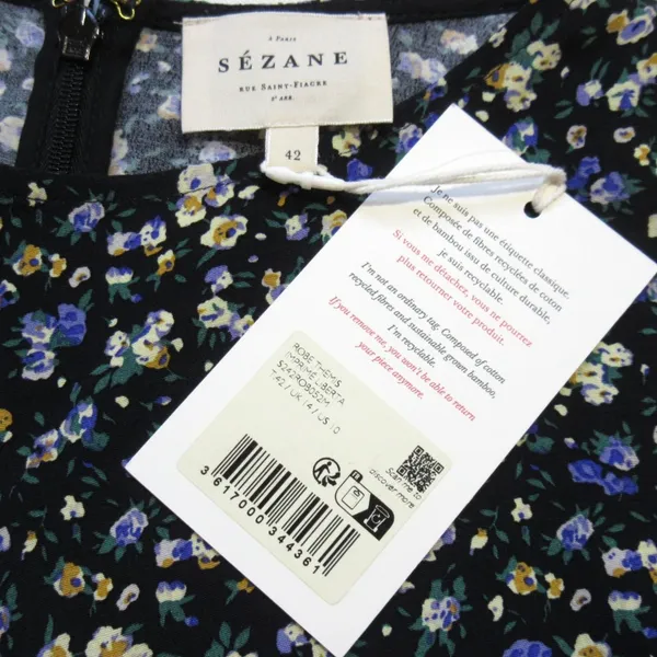 NWT Sezane Themis Midi in Liberta Floral Lightweight Side Slit Dress 42 / US 10 - Image 5