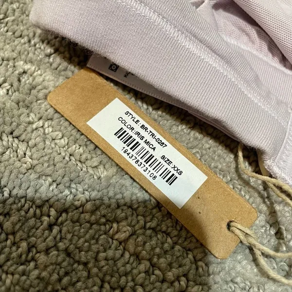 SKIMS Fits Everybody Triangle Bralette Iris Mica Lavender, XXS NWT‎ - Image 3