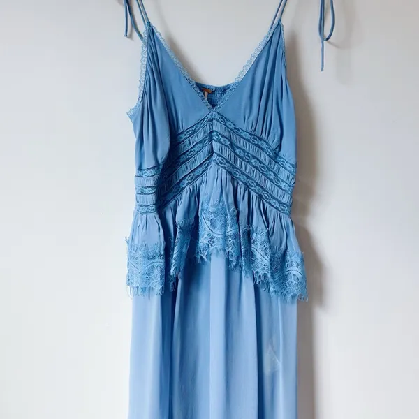 NWOT Free People Women’s Intimately x Revolve Kiki Slip in Chambray Blue - Image 10