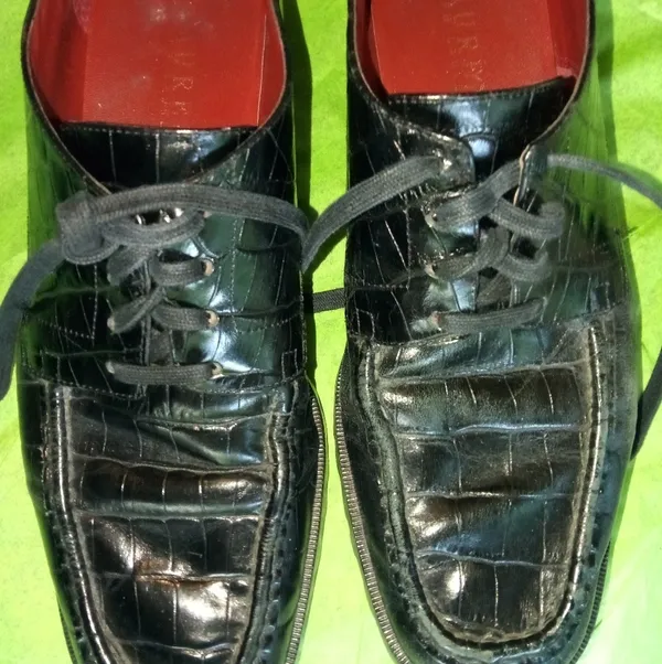 Ralph Lauren Amity Black Alligator Shoes 7.5 - Image 4