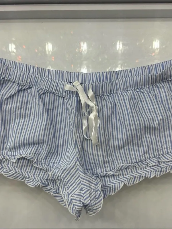 Brandy Melville Blue And White Striped Pajama Shorts W (Ready To Ship) - Image 2