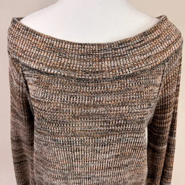 Free People Sugar Rush Off‎ The Shoulder Sweater Long Sleeve Cropped - Image 4