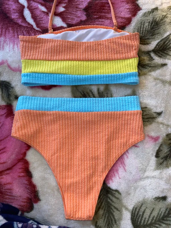 Tube Top Bikini Orange - Image 2