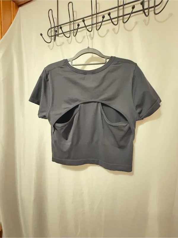 Joylab Women’s Black Cropped Cut Out Baby T-Shirt size XL-NWT - Image 11