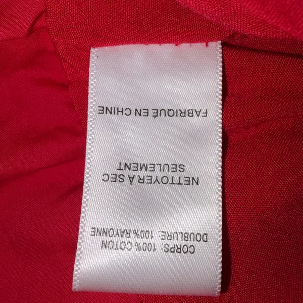 ASTR The Label Red Spaghetti Strap Cropped Peplum Tank Medium - Image 6