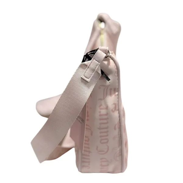 Juicy Couture Material Girl Nylon Shoulder Powder Blush Pink Crossbody Bag NEW - Image 2