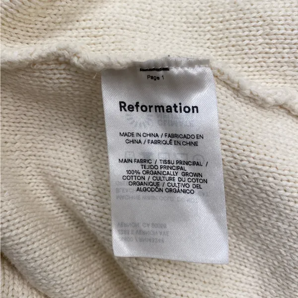 Reformation Cento Cotton Sweater Dress size S - Image 7
