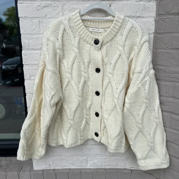 NWOT Mustard Seed Maggie Cable Knit Cardigan - Image 5